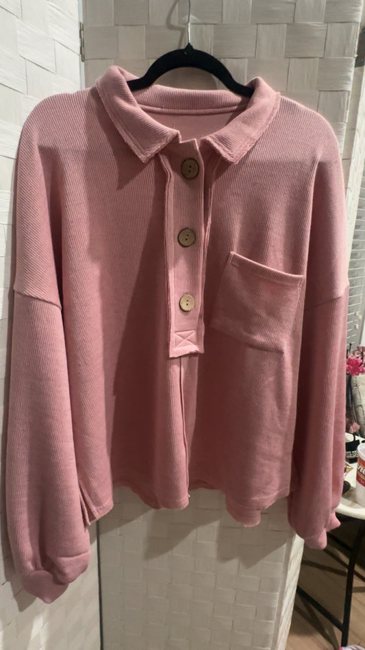 Button sweatshirt